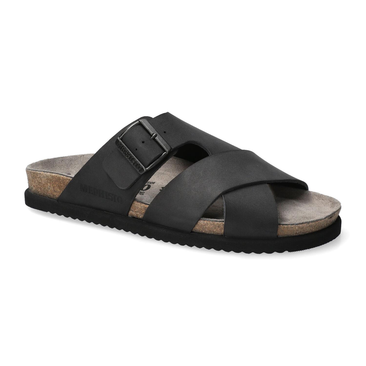 mules homme modèle Nordine cuir gras noir - Mephisto